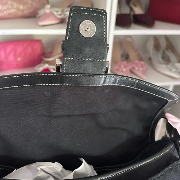 Black Signature y2k Coach SoHo Flap Bag 🎀🖤
