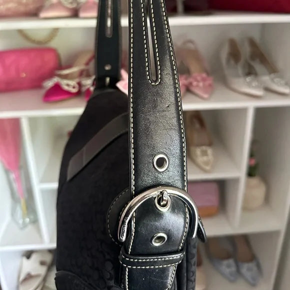 Black Signature y2k Coach SoHo Flap Bag 🎀🖤