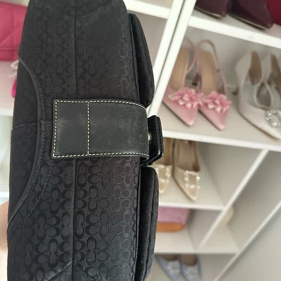 Black Signature y2k Coach SoHo Flap Bag 🎀🖤