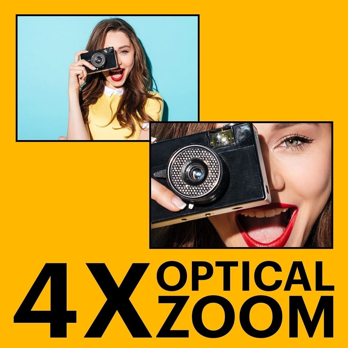 KODAK PIXPRO Friendly Zoom FZ45 Red 16MP Digital Camera with 4X Optical Zoom...