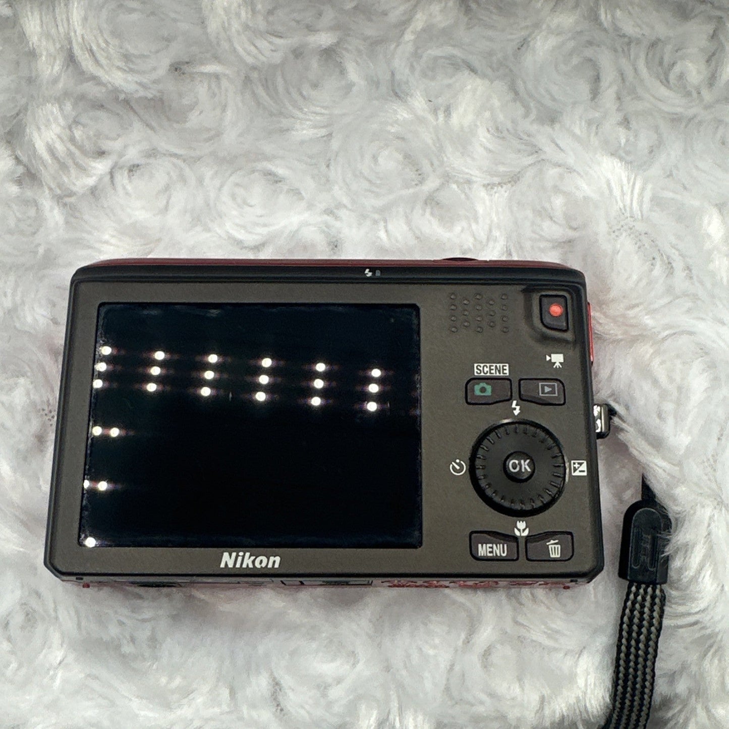 📷 Nikon COOLPIX S6300 Red 16.0MP 10x optical zoom Digital Camera W/SD Card See Vid
