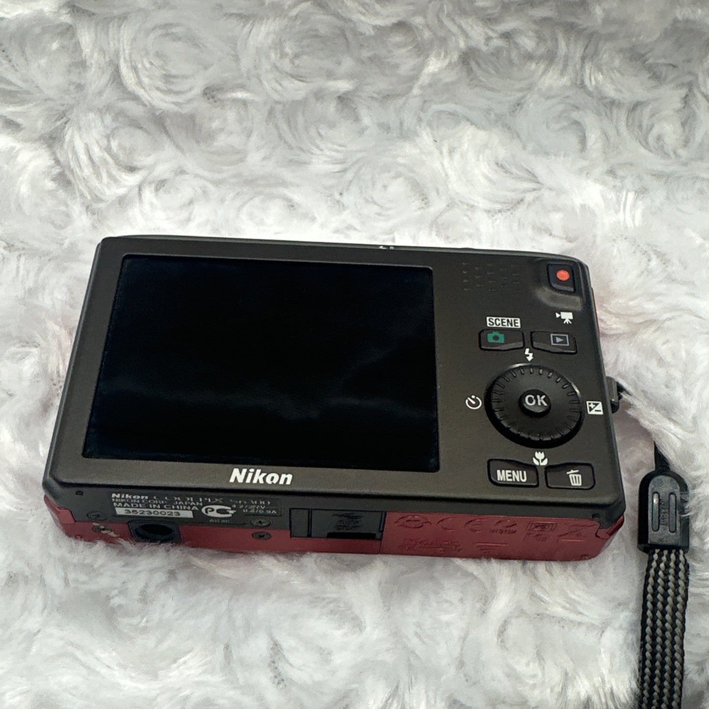 📷 Nikon COOLPIX S6300 Red 16.0MP 10x optical zoom Digital Camera W/SD Card See Vid