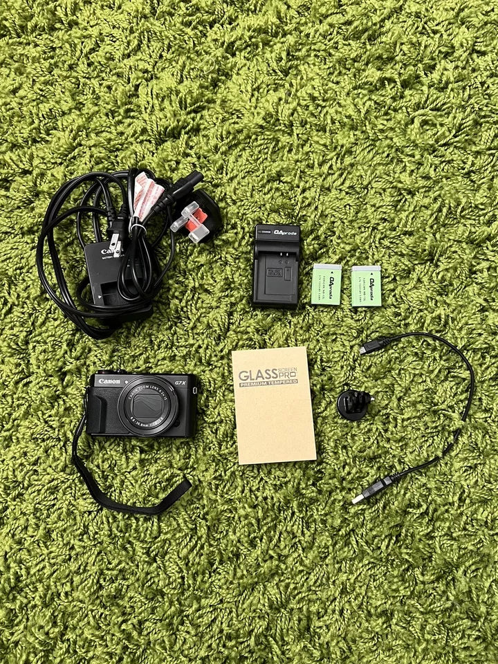 Canon PowerShot G7 X Mark II 20.1 MP Compact Digital Camera with all accessories - Black (tested)