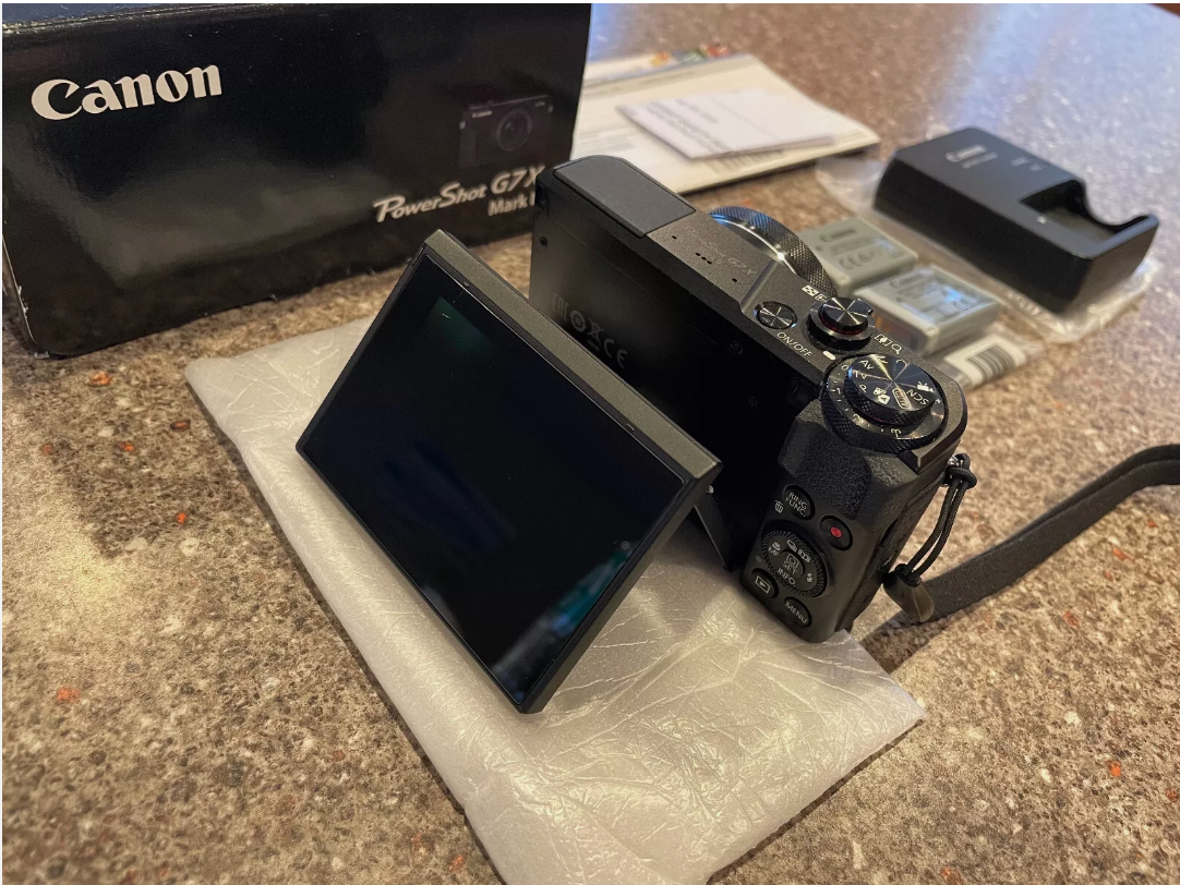 Canon PowerShot G7 X Mark II 20.1 MP Compact Digital Camera with all accessories - Black (tested)