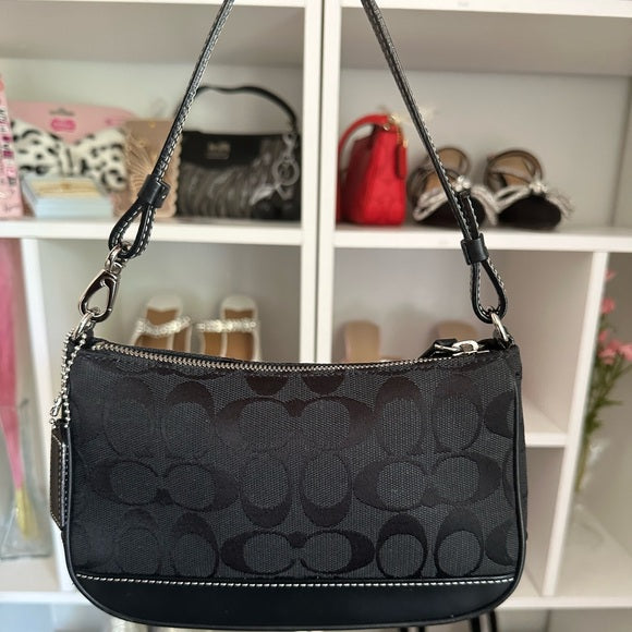 Coach Black Signature Demi Bag 🖤