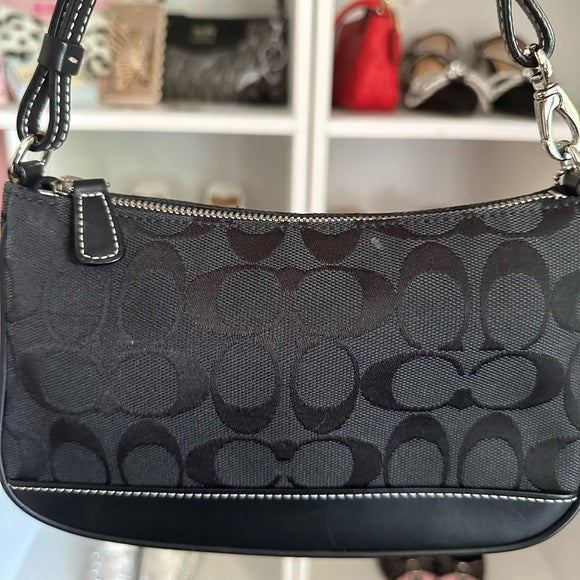 Coach Black Signature Demi Bag 🖤