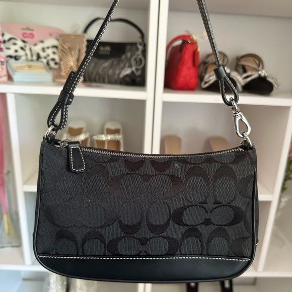 Coach Black Signature Demi Bag 🖤