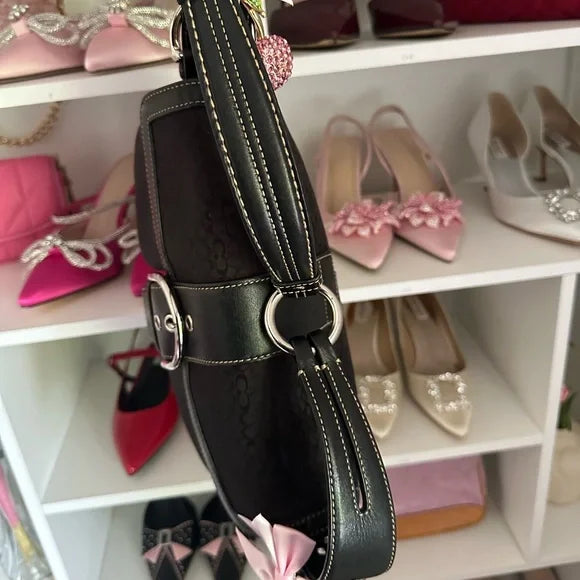 Black Signature y2k Coach SoHo Flap Bag 🎀🖤