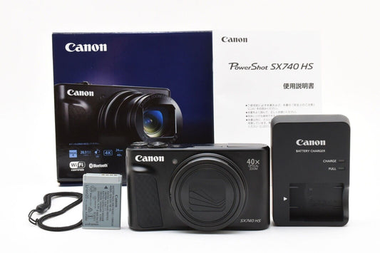 📸 Canon PowerShot SX740 HS 20.3MP Digital Camera – Black [Near Mint] – From JAPAN