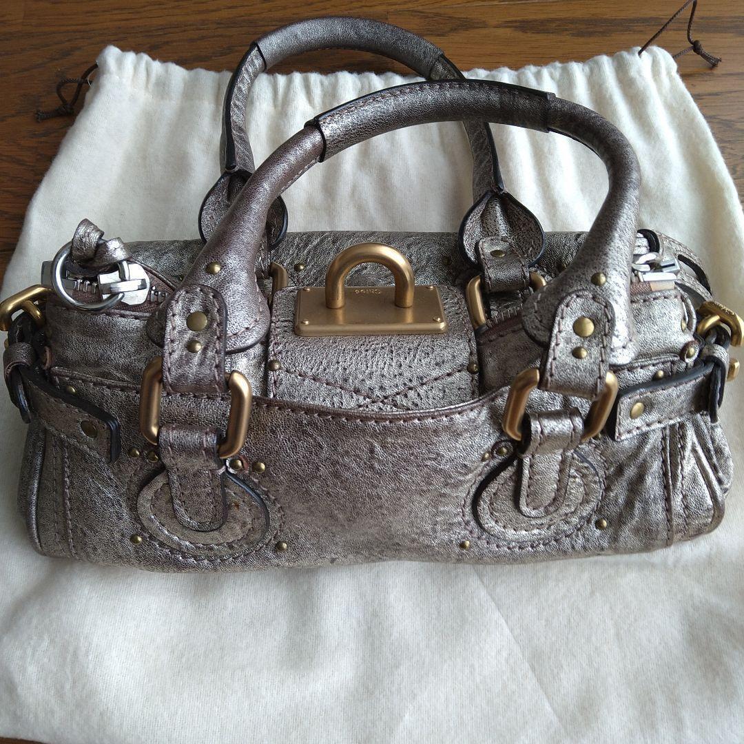 Chloe Paddington Mini Silver leather