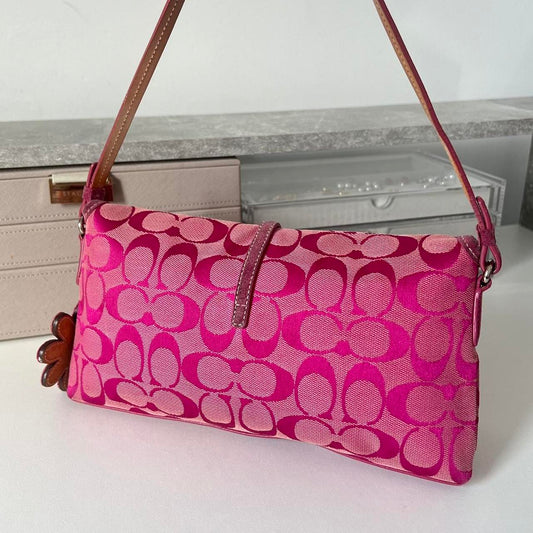 Authentic 2003 Coach Hamptons Signature Shoulder Bag