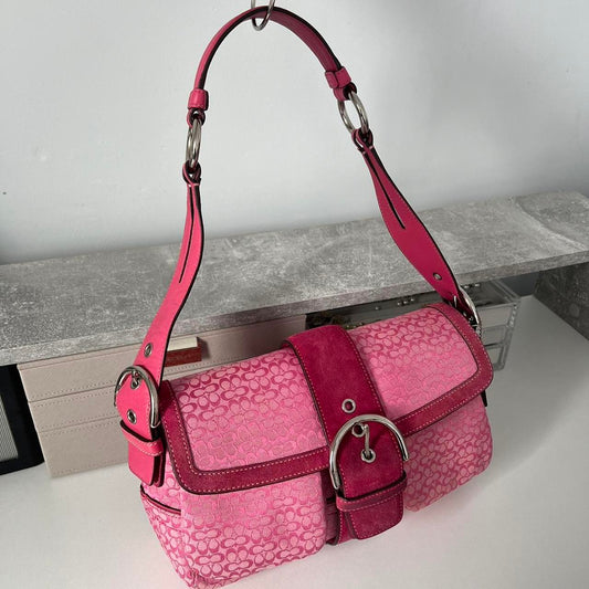 Authentic 2004 Coach Soho Minisignature Shoulder Bag