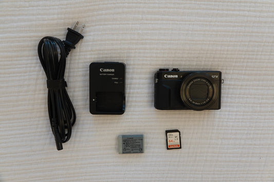 Canon PowerShot G7 X Mark II 20.1MP Camera - Black -Includes Battery, Charger, and 64GB SD Card